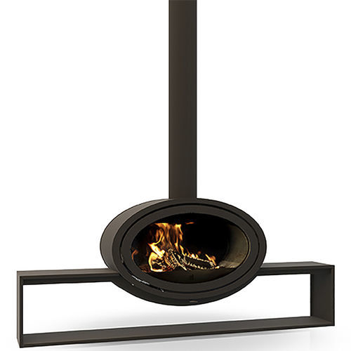 木材采暖炉 - Dik Geurts - Oval Front, Plateau - DRU - 5 kW...10 kW / 落地式 / 现代风格