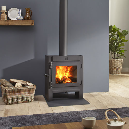 木材采暖炉 - Dik Geurts - Jannik Medium, Low - DRU - 4 kW / 7 kW / 独立式