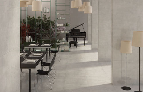 陶土瓷砖 - STUDIO : GRIGIO 1 - Century - 抛光 / 室内 / 地面用