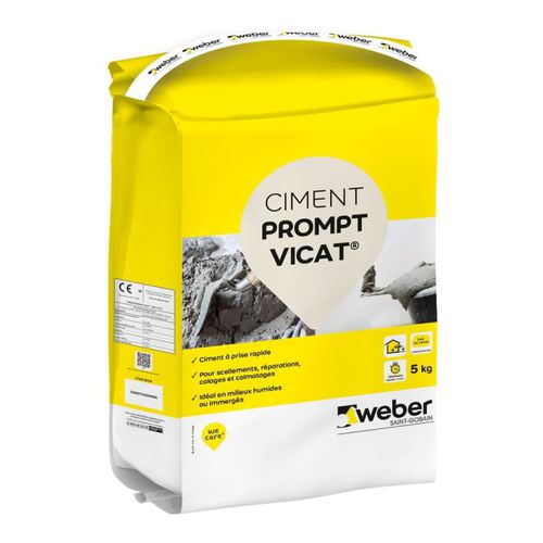 固结砂浆 - PROMPT VICAT®  - Weber Industries - 用于防水面层 / 用于石工 / 用于混凝土