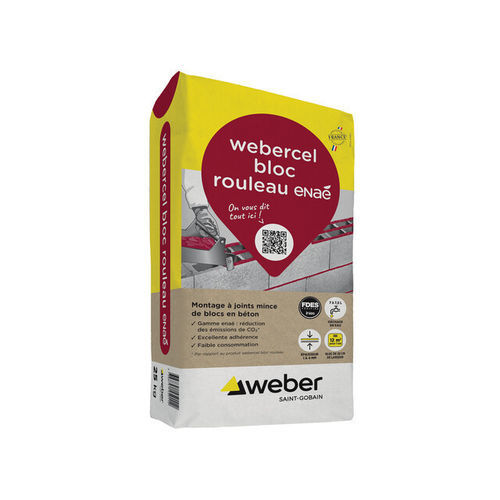 砖石工程砂浆胶合剂 - WEBERCEL BLOC ROULEAU ENA&Eacute; - Weber Industries - 组装 / 粘贴式 / 勾缝