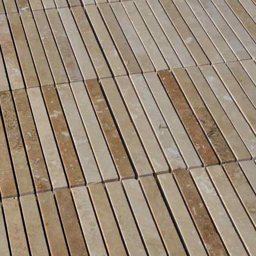 钙华马赛克 - MINI PLANKS HF - PIETRE DI RAPOLANO PDR SRL - 光滑 / 户外 / 浴室