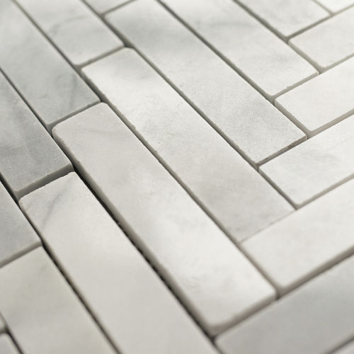 大理石马赛克 - SPINA GRANDE BIANCO T 14 x 3 x 1 - PIETRE DI RAPOLANO PDR SRL - 亮光型 / 厨房 / 浴室