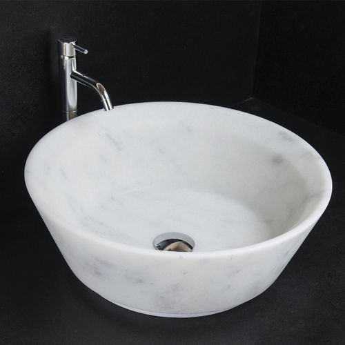 台上盆 - SIMPLE CARRARA T - PIETRE DI RAPOLANO PDR SRL - 大理石 / 哑光效果 / 高亮光