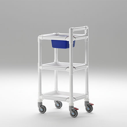 服务推车 - MPC 153 WS - RCN Medizin- und Rehatechnik - 用于医疗机构 / 塑料
