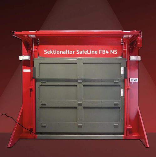 防弹工业门 - FB4 NS - Jansen Tore GmbH & Co. KG - 分段 / 金属 / 自动