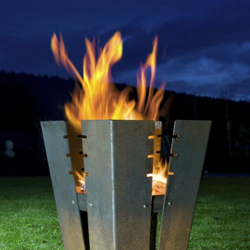 燃木花园火盆 - fuji - keilbach design and products - 钢 / 长方形 / 锈病