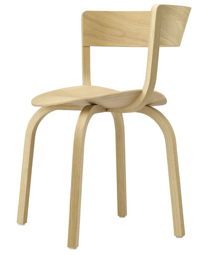 现代风格饭店椅子 - 404 - THONET/索耐特 - 室内 / 模压胶合板 / 橡木桌脚