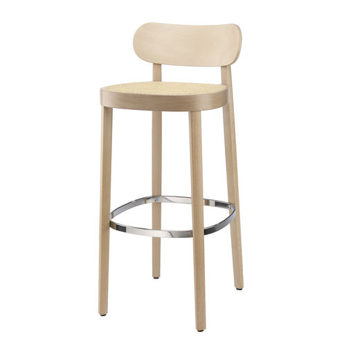 现代风格吧椅 - 118 H - THONET/索耐特 - 室内 / 柳编 / 山毛榉木桌脚