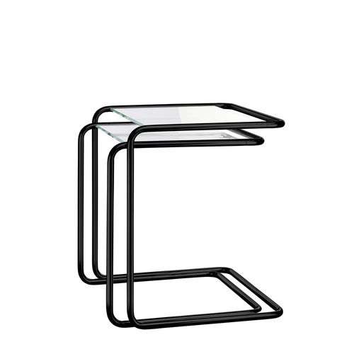 现代风格边桌 - ALL SEASONS: B 97 - THONET/索耐特 - 玻璃 / 粉末涂层钢 / 钢座桌脚