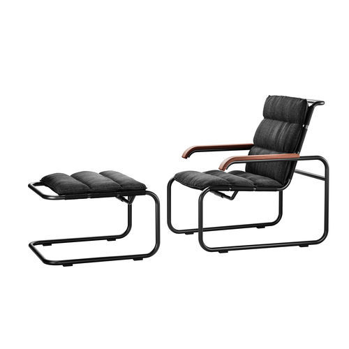 现代风格扶手椅 - ALL SEASONS: S 35 N - THONET/索耐特 - 网格 / 粉末涂层钢 / 椅垫可拆除
