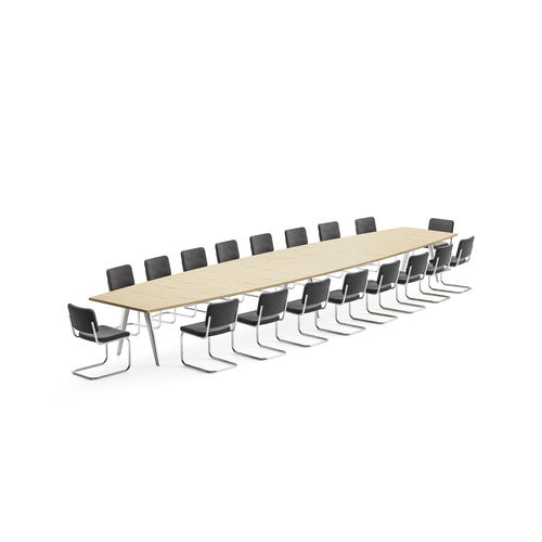 现代风格会议桌 - System 1500 - THONET/索耐特 - 山毛榉木 / 铝座桌脚 / U形