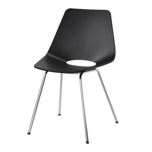 现代风格椅子 - S 661 - THONET/索耐特 - 室内 / 模压胶合板 / 染色木材