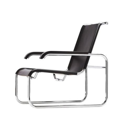 包豪斯风格俱乐部椅 - S 35 LV - THONET/索耐特 - 皮质 / 网格 / 牛皮