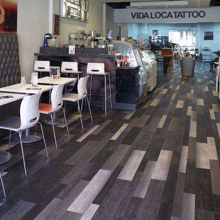 乙烯基地面 - EXPONA COMMERCIAL PUR - Polyflor - 室内 / 商业 / 条形