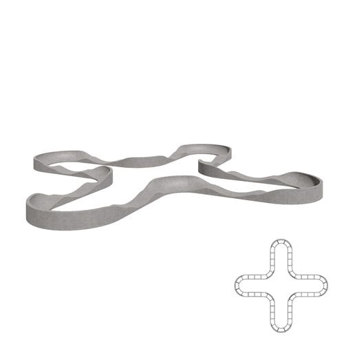 滑板场用泵道 - 01168 - Cross Circuit - A Amop Synergies - 可调节 / 用于自行车公园 / 波浪形