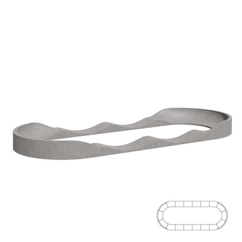 滑板场用泵道 - 01163 - Oval Circuit Model II - A Amop Synergies - 可调节 / 用于自行车公园 / 波浪形