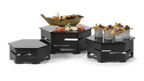 桌面式陈列架 - SK018 - Rosseto Serving Solutions - 用于食品 / 不锈钢 / 淬火玻璃