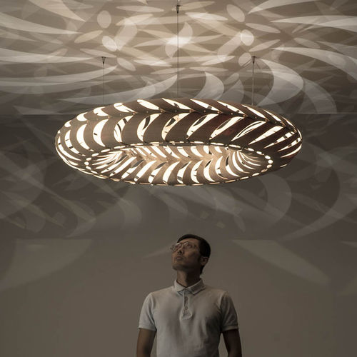吊灯 - MARU - David Trubridge Design - 铝制 / 竹制 / 现代风格