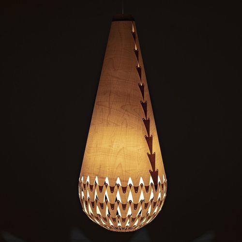 吊灯 - BASKET OF LIGHT - David Trubridge Design - 桦木 / 胶合板 / 现代风格