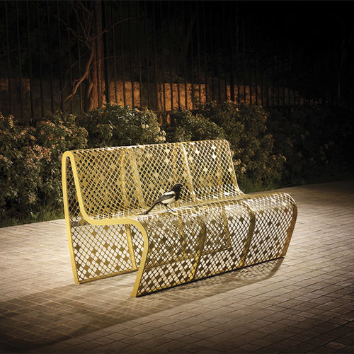 现代风格花园椅 - ELINIUM - CYRIA | Mobilier Urbain - 热喷漆钢 / 喷漆钢 / 金属丝