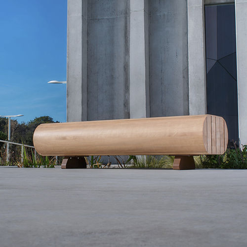 现代风格花园椅 - MIGRATION - CYRIA | Mobilier Urbain - 木质 / 热喷漆钢 / 无靠背