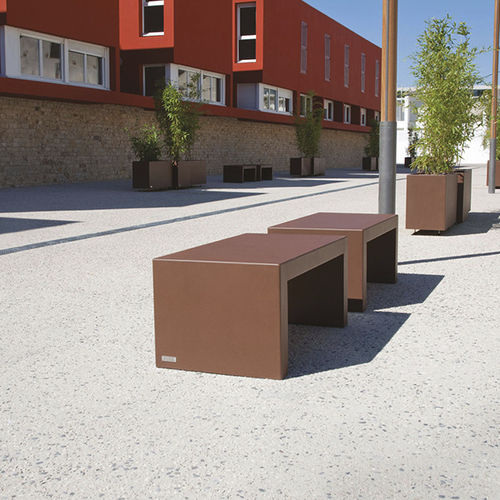 现代风格公共长椅 - EUDALD - CYRIA | Mobilier Urbain - 钢 / 不锈钢 / 热喷漆钢