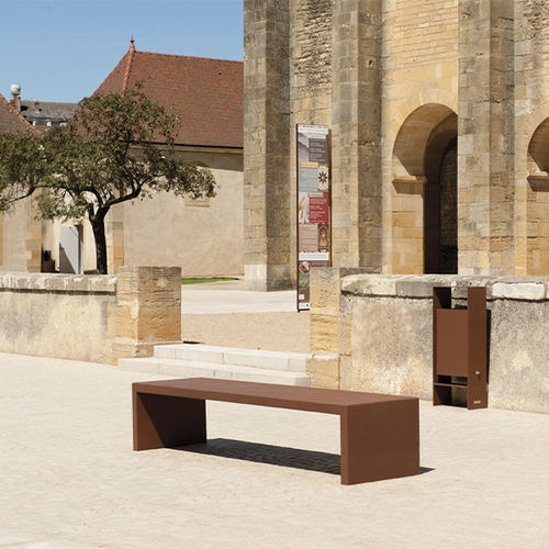 现代风格花园椅 - EUDALD - CYRIA | Mobilier Urbain - 钢 / 热喷漆钢 / 彩绘金属