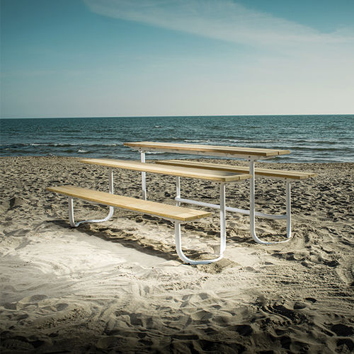 现代风格桌 - ARE - CYRIA | Mobilier Urbain - 木质 / 钢座桌脚 / 不锈钢桌脚