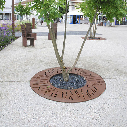 圆形树池盖板 - ORGANIK - CYRIA | Mobilier Urbain - 电镀钢 / 钢 / 耐候钢
