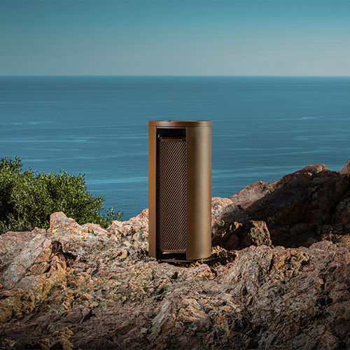 公共垃圾桶 - MONSIEUR - CYRIA | Mobilier Urbain - 电镀钢 / 钢 / 不锈钢