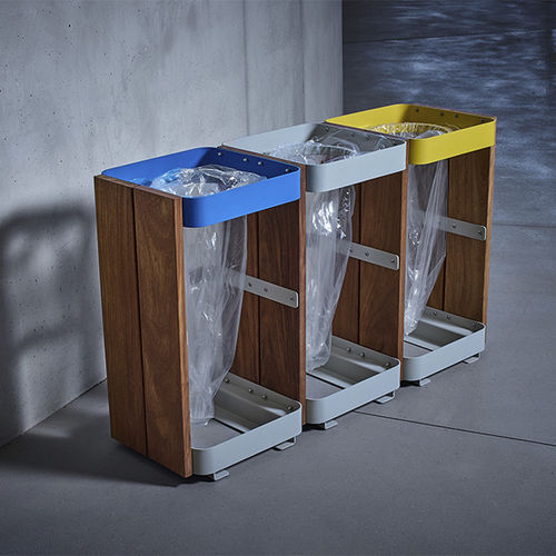 公共垃圾桶 - KAISEKI - CYRIA | Mobilier Urbain - 垃圾分类 / 电镀钢 / 钢