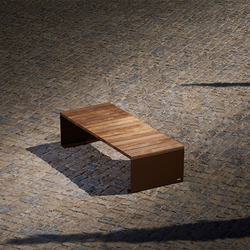 现代风格日光浴躺椅 - ABSOLUT CARPET - CYRIA | Mobilier Urbain - 木质 / 热喷漆钢 / 沙滩