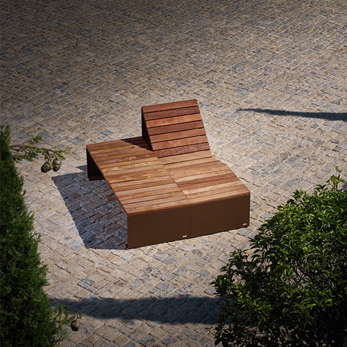 现代风格躺椅. - ABSOLUT CARPET - CYRIA | Mobilier Urbain - 木质 / 钢 / 户外