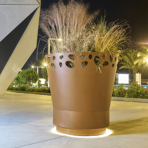 电镀钢树池 - GREEN PALACIO M2 - CYRIA | Mobilier Urbain - 耐候钢 / 热喷漆钢 / 圆形
