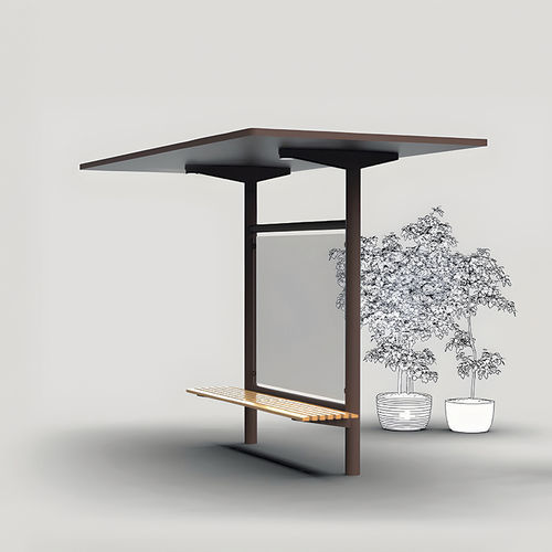 松木公交站台遮阳棚 - FUNGI - CYRIA | Mobilier Urbain - 绿柄桑木 / 异国木材 / 洋槐木