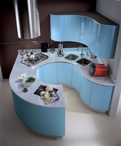 现代风格厨房 - TIMO PLUS - Biefbi Cucine - 木质 / 圆形 / 无把手