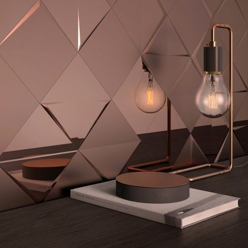 陶瓷砖 - ANGLES 1-2-3 ROSE GOLD - INTHETILE - 金属光泽 / 室内 / 墙面