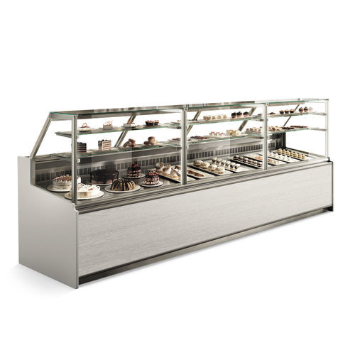 柜台冷藏展示柜 - NOEMI - SIFA - 用于商店 / 餐厅 / 铝框架