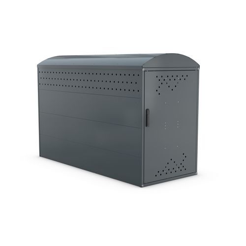 安全自行车停放处 - BikeBox 1 B - wsm Raumsysteme - 模块化 / 电镀钢 / 公共空间