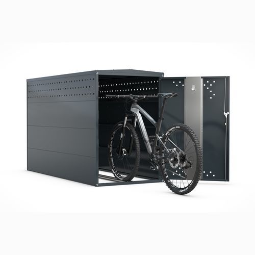 安全自行车停放处 - BikeBox 1 G - wsm Raumsysteme - 模块化 / 电镀钢 / 公共空间