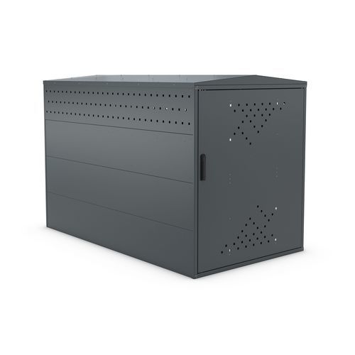 安全自行车停放处 - BikeBox 1 XL G - wsm Raumsysteme - 模块化 / 电镀钢 / 公共空间