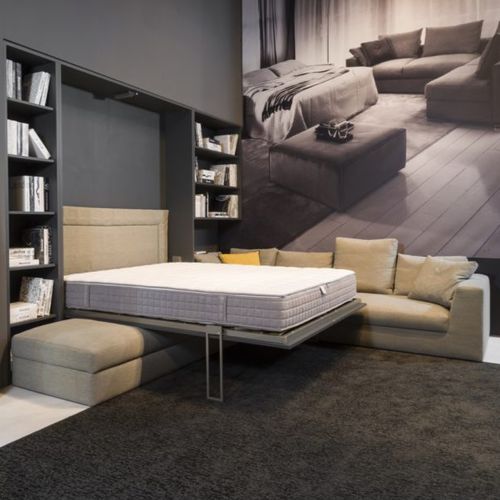 壁挂床 / 双人 / 现代风格 / 布艺