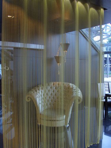 网布空间隔断 - UNDULATED, FIXED  - KriskaDECOR - 金属 / 餐厅 / 悬挂式