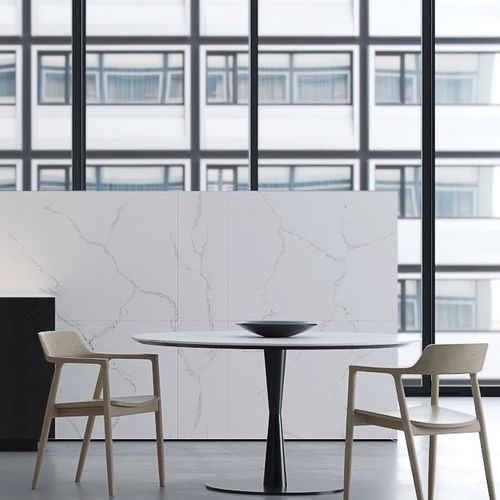 石英复合材料厨房台面 - UNIQUE STATUARIOTM - COMPAC The Surfaces Company - 厨房 / 浴室 / 白色