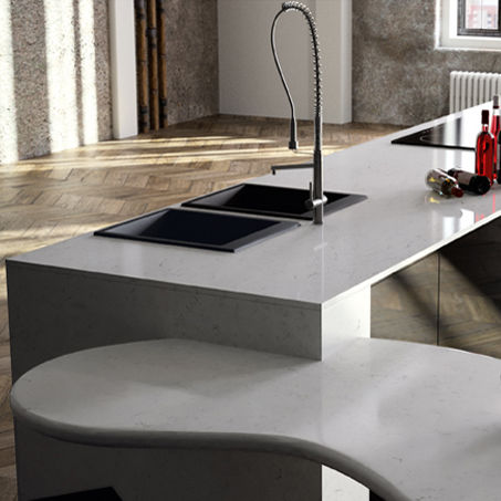 石英复合材料厨房台面 - CARRARA - COMPAC The Surfaces Company - 厨房