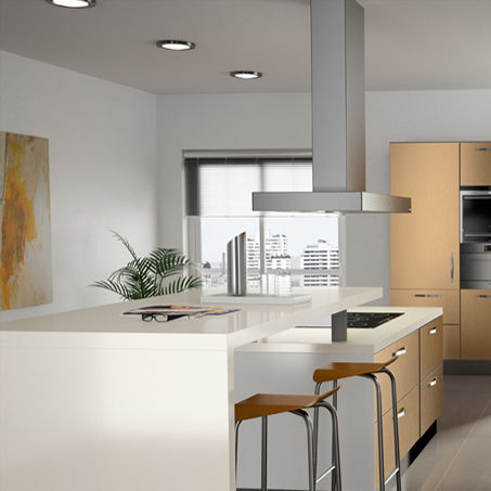 石英复合材料厨房台面 - VANILLE - COMPAC The Surfaces Company - 厨房 / 方形边