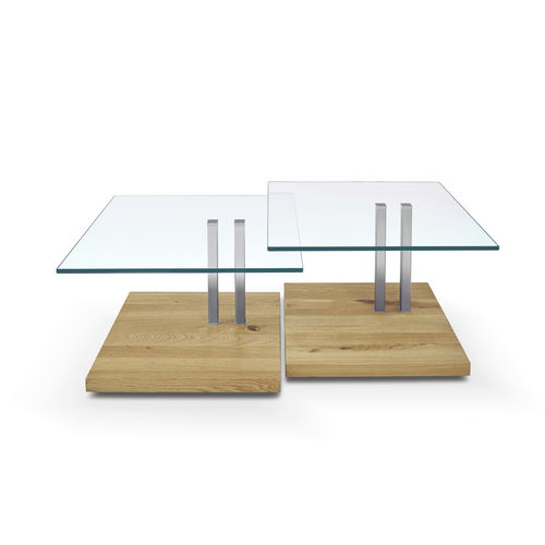 现代风格边桌 - K925 TRIPLETTA - Ronald Schmitt Design - 实木 / MDF / 玻璃