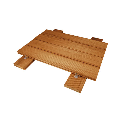 木质露台地板条 - TEAK - Parchettificio Garbelotto Srl - 仿木 / 对夹式