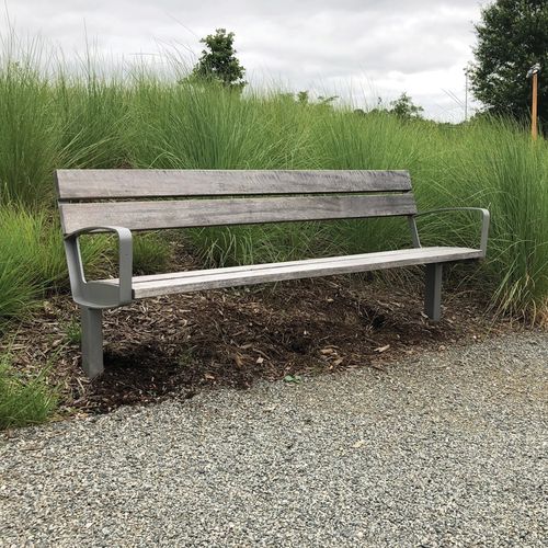 现代风格公共长椅 - INTERVERA - mmcité street furniture - 硬木 / 松木 / 钢